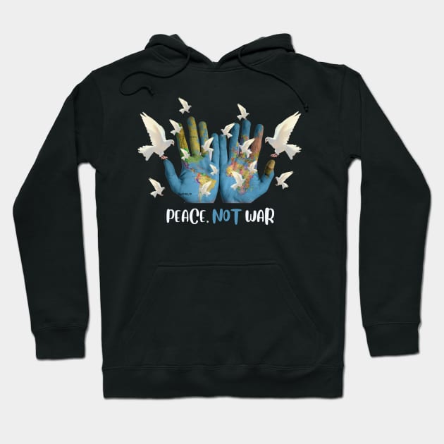 Peace, not war! Hoodie by Pictonom